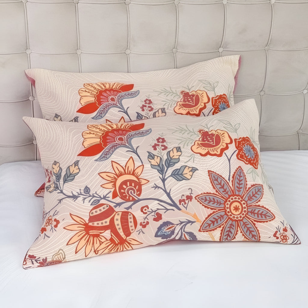 Pillowcase Set Decorative Printed Design Standard Pillow Set of 2 2