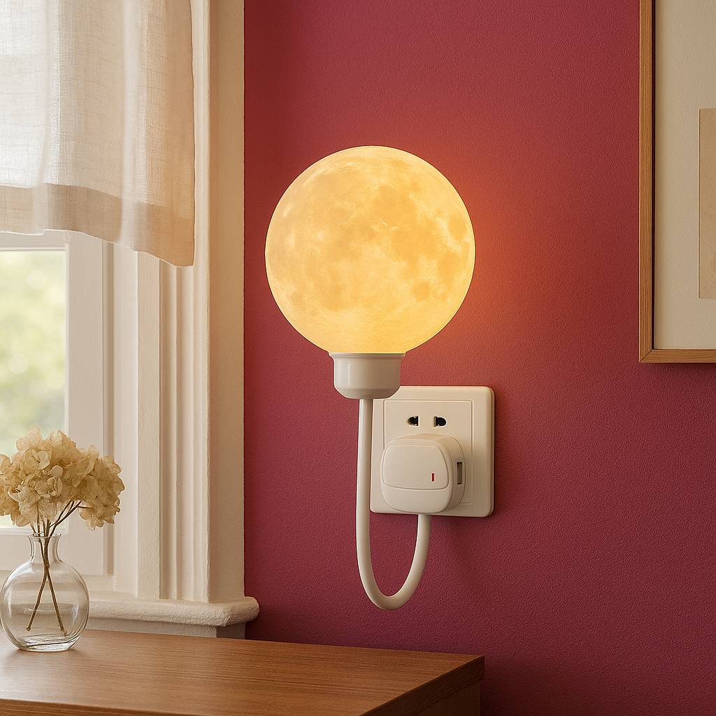 Plug-In Moon Wall Lamp 2