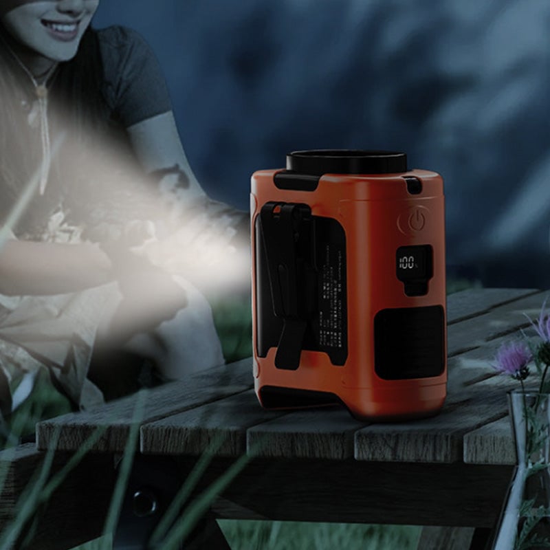 Portable Belt Fan Hands-Free Clip-On | Adjustable Speed USB Rechargeable | Lightweight ABS Plastic Build with Belt Clip