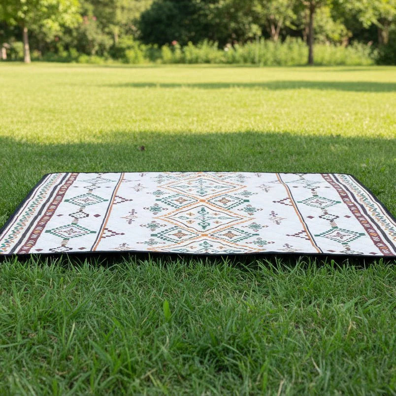 Portable Camping Blanket | Folding Mat With A Coated Base