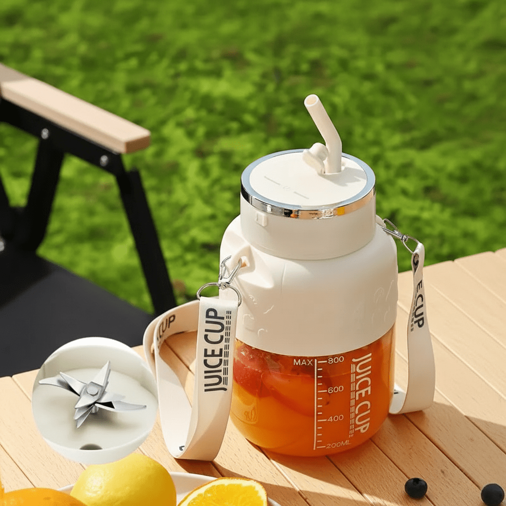 Portable Electric Blender | Graduated Jar, Clip-Down Lid