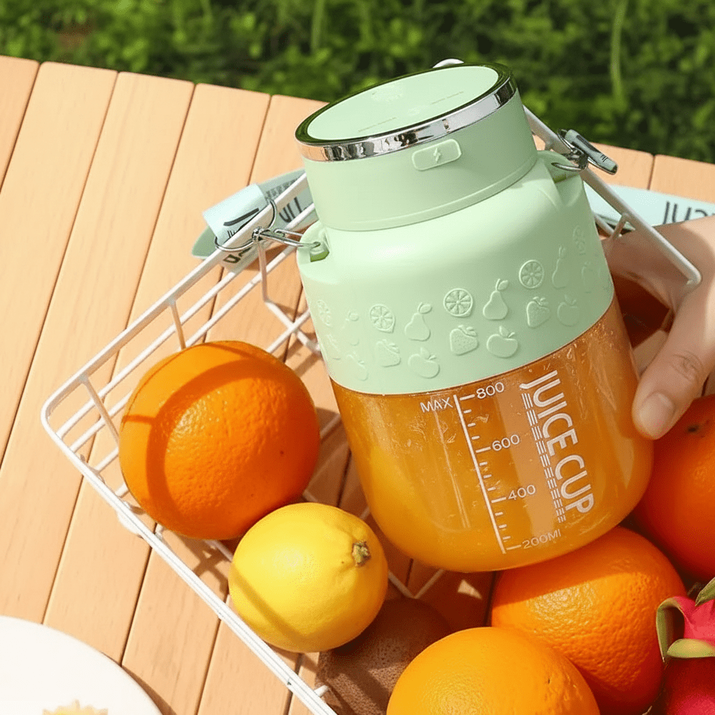 Portable Electric Blender | Graduated Jar, Clip-Down Lid