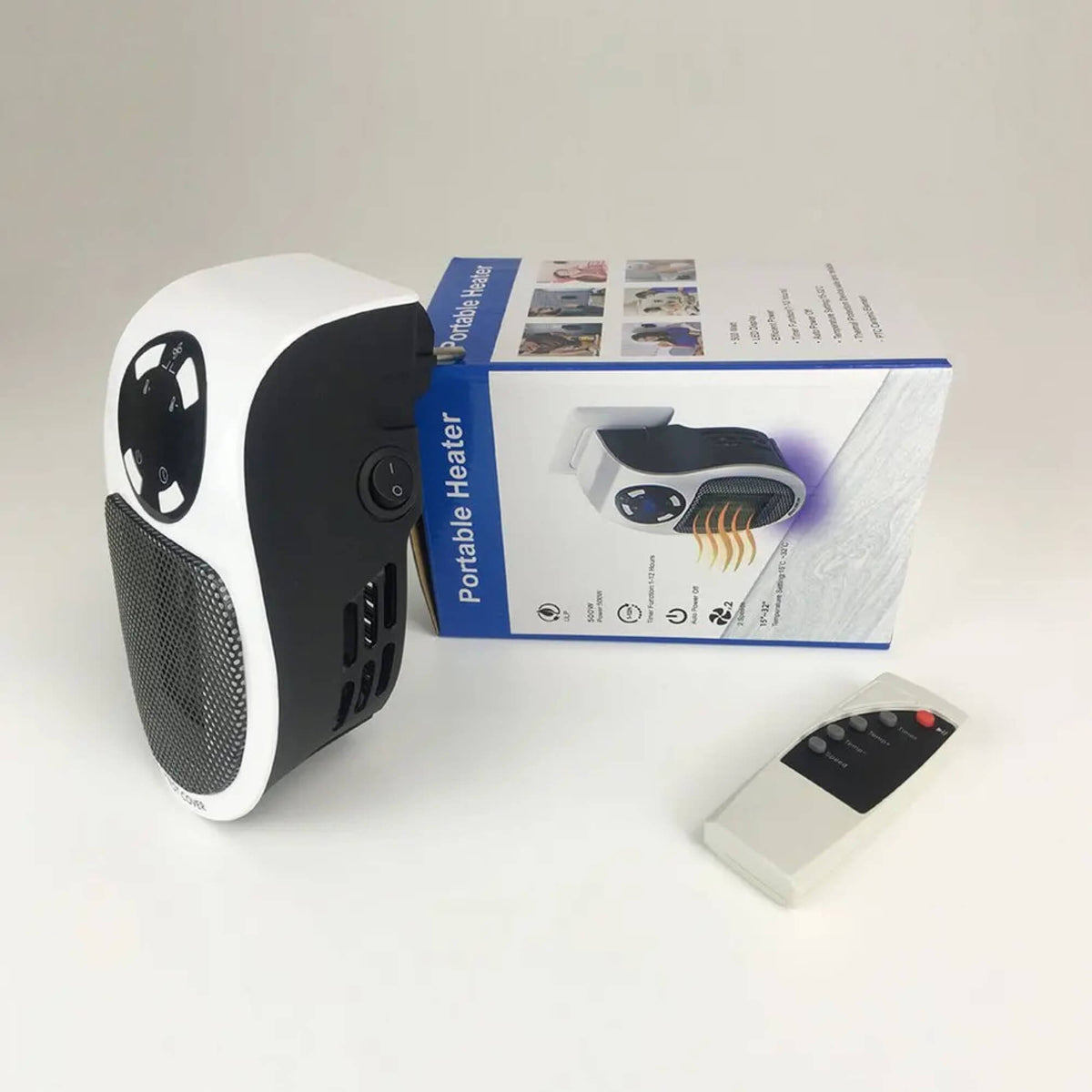 Portable Electric Panel Heater | Digital Thermostat 15-32°C | Quiet Heating with Programmable Timer for Rooms Up to 30m²