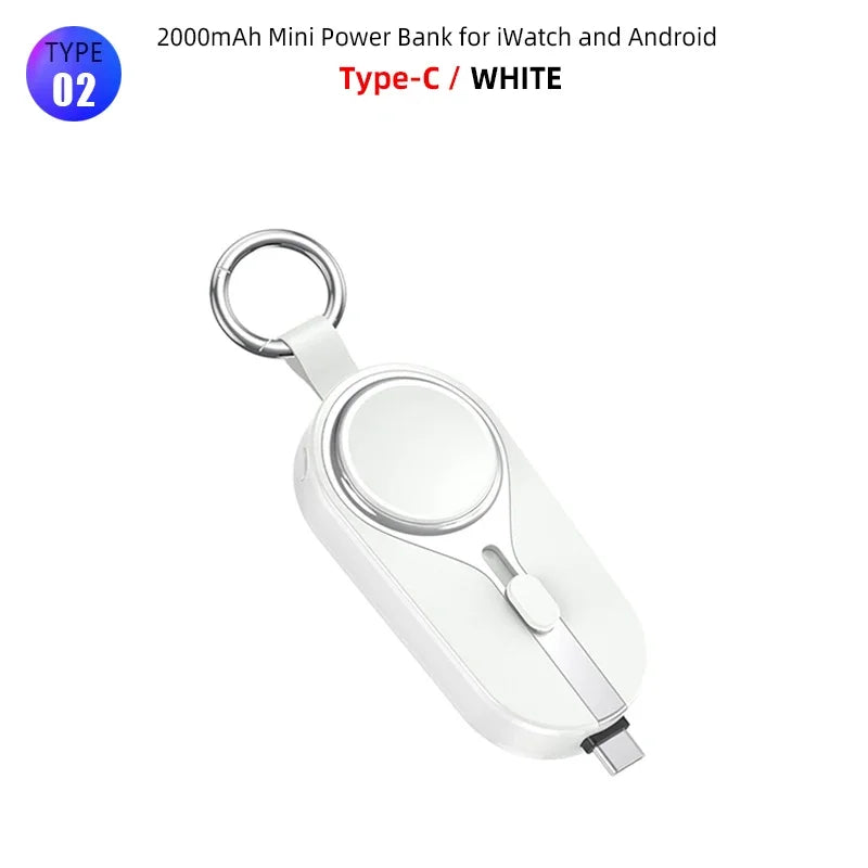 Portable Powerbank | Keyring Size With A Built-In Plug