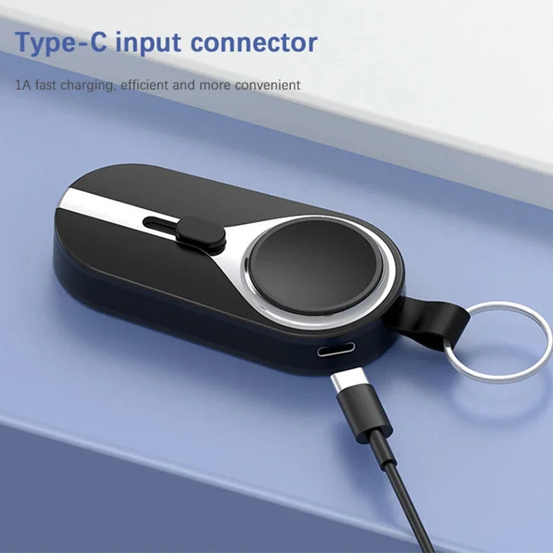 Portable Powerbank | Keyring Size With A Built-In Plug