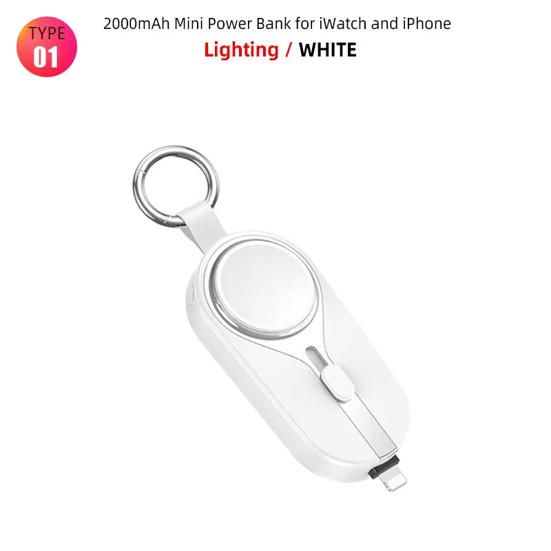 Portable Powerbank | Keyring Size With A Built-In Plug