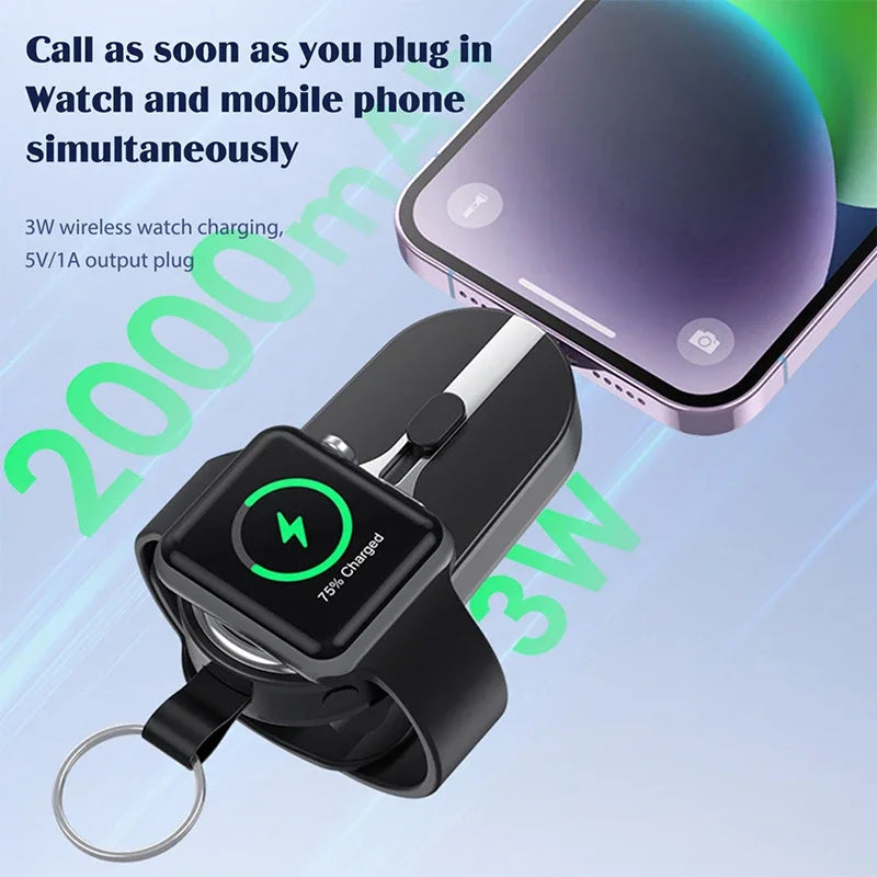 Portable Powerbank | Keyring Size With A Built-In Plug