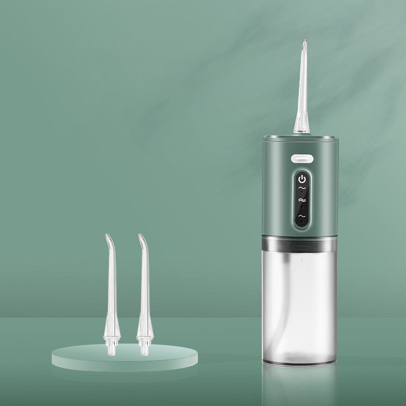 Portable Water Flosser | 3 Speed Settings & 4 Jet Tips | Waterproof Design with 280ml Tank and Auto Shutoff Feature