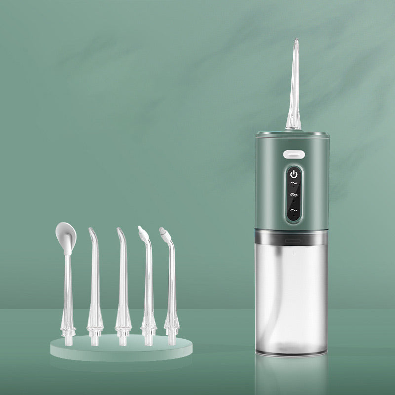 Portable Water Flosser | 3 Speed Settings & 4 Jet Tips | Waterproof Design with 280ml Tank and Auto Shutoff Feature