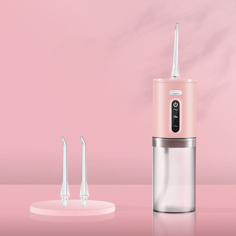 Portable Water Flosser | 3 Speed Settings & 4 Jet Tips | Waterproof Design with 280ml Tank and Auto Shutoff Feature