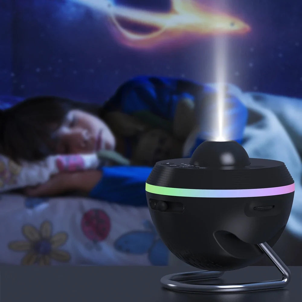 Space Projection Light | 13 or 19 Projection Motifs | USB Powered with Built-In Timer for a Calming Starry Night Display 7