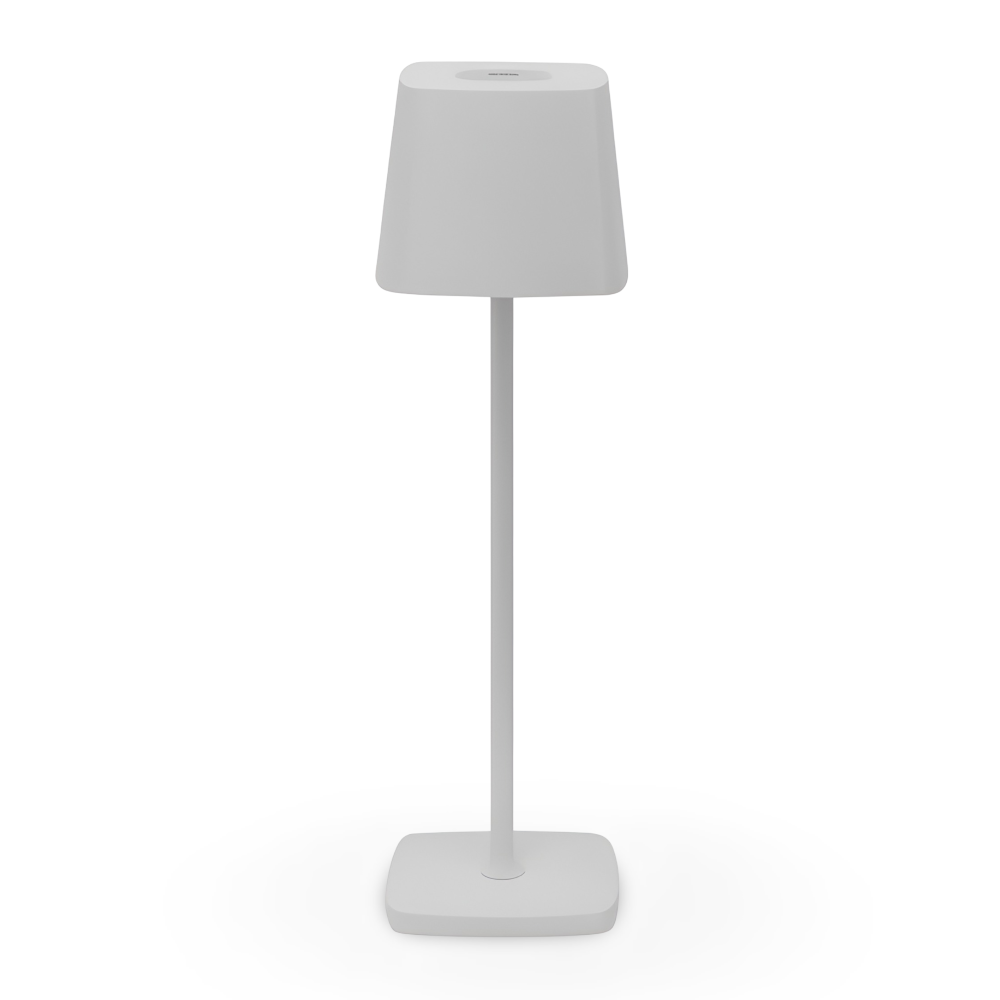 Portable LED Table Lamp Aluminium Alloy 10.5 x 37 cm | Black, White or Brown | Cordless Touch Dimming, 12-Hour Battery 11