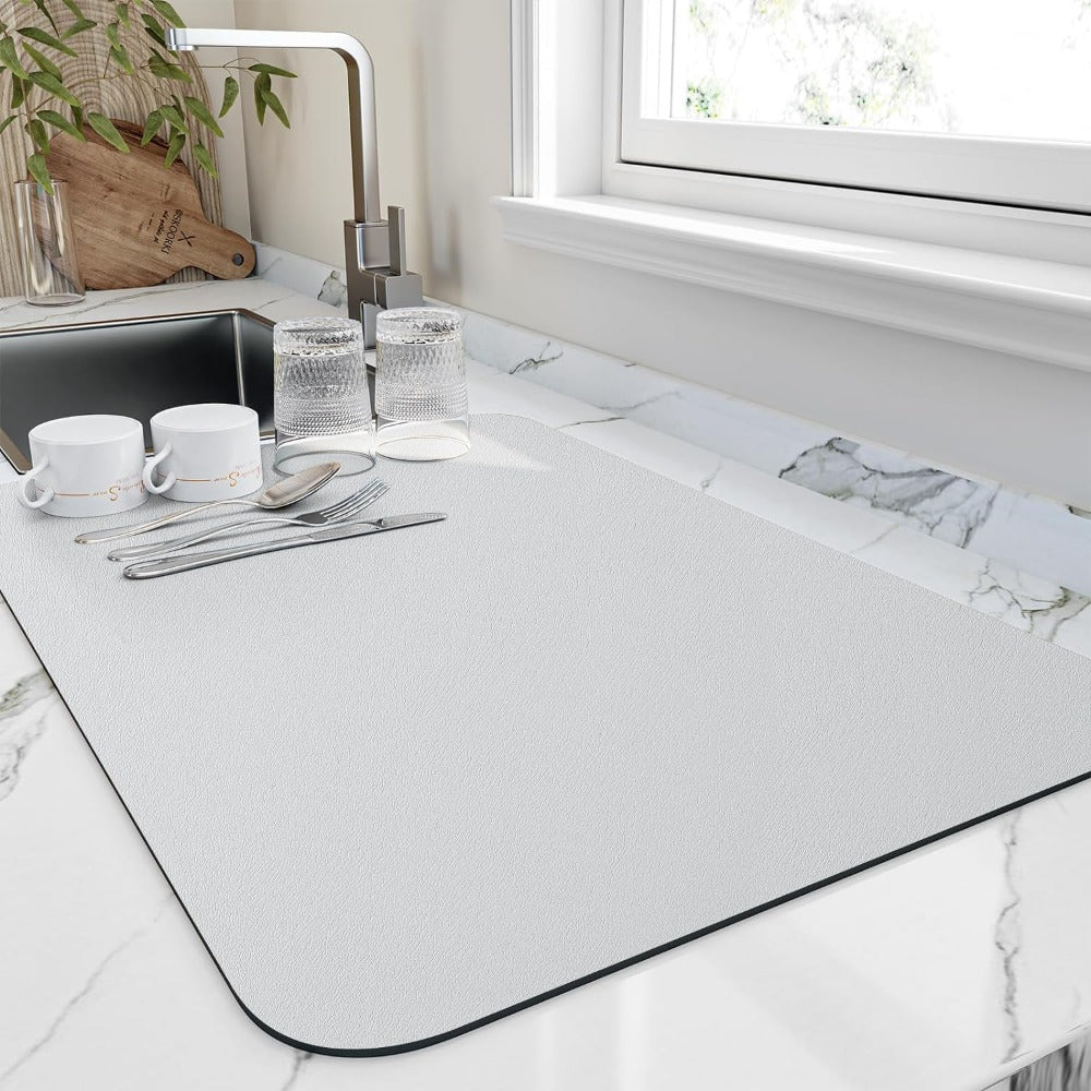 Quick-Drying Dish Mat | Diatomite Absorbent Counter Mat
