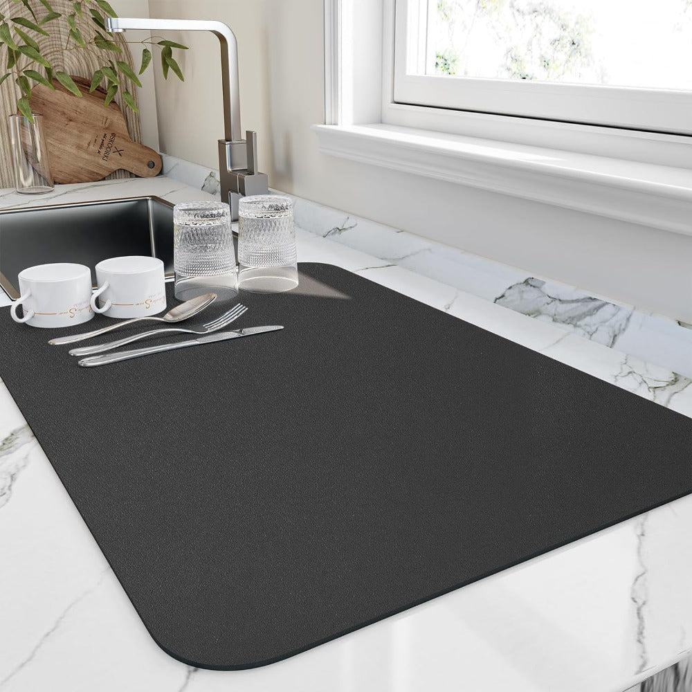 Quick-Drying Dish Mat | Diatomite Absorbent Counter Mat