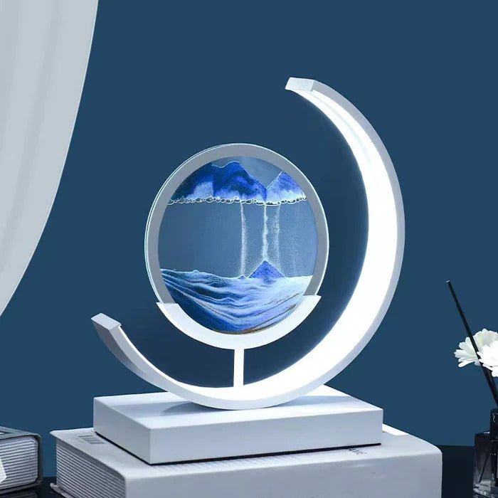 Quicksand LED Table Lamp | Round 3D Moving Sand Art Night Light