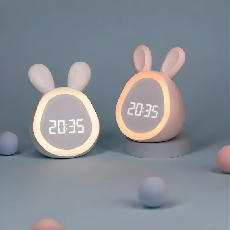 Rabbit Digital Alarm Clock With Night Light 2