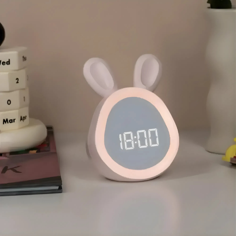 Rabbit Digital Alarm Clock With Night Light 5