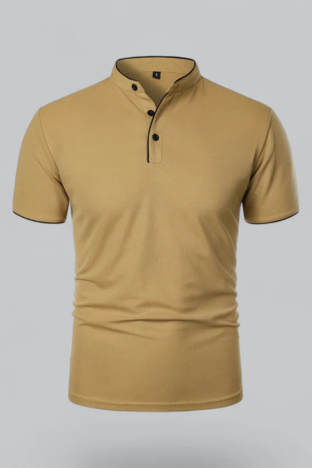 Rafferty | Men's Polo Shirt - Collarless Slim Fit Design in Cotton