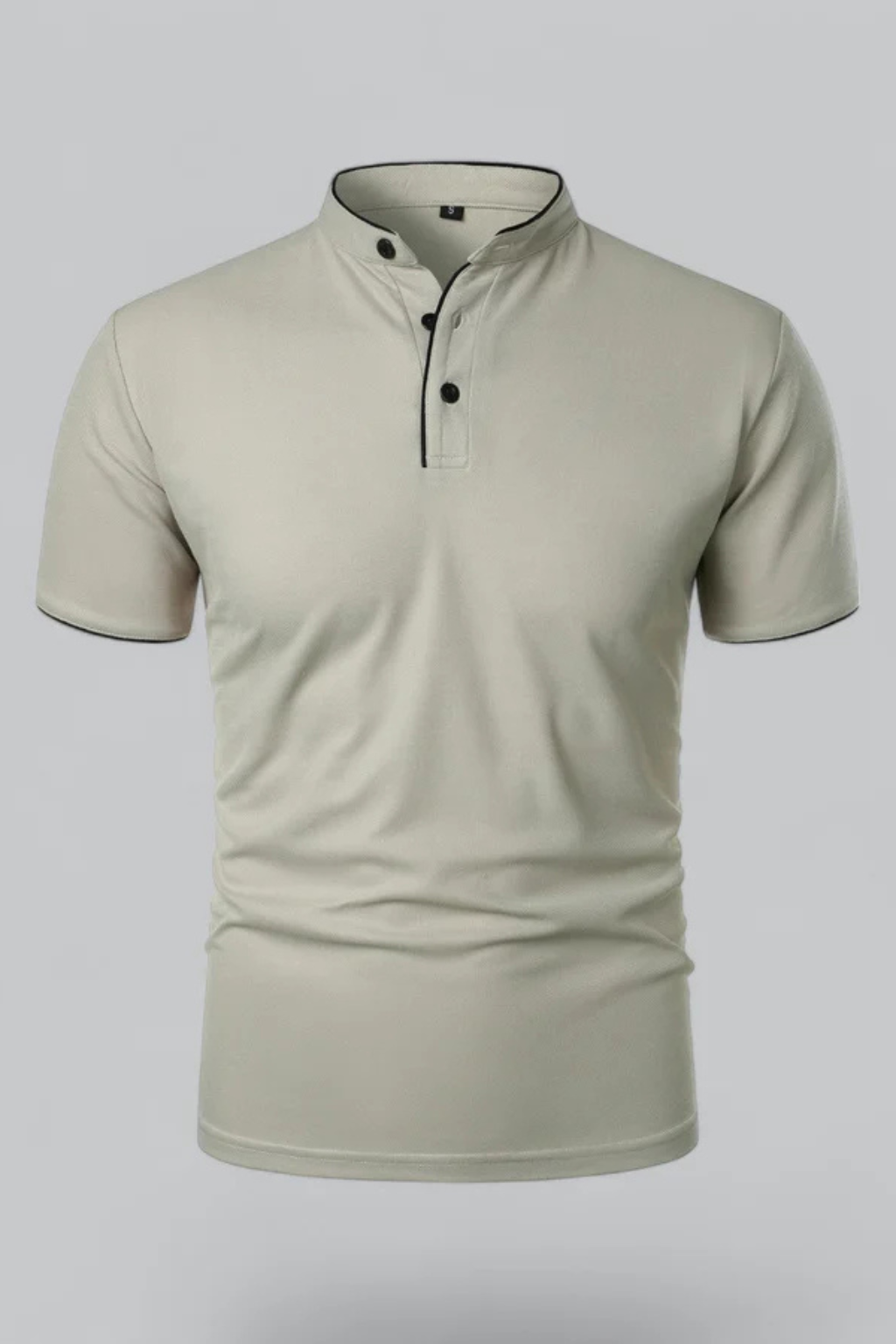 Rafferty | Men's Polo Shirt - Collarless Slim Fit Design in Cotton