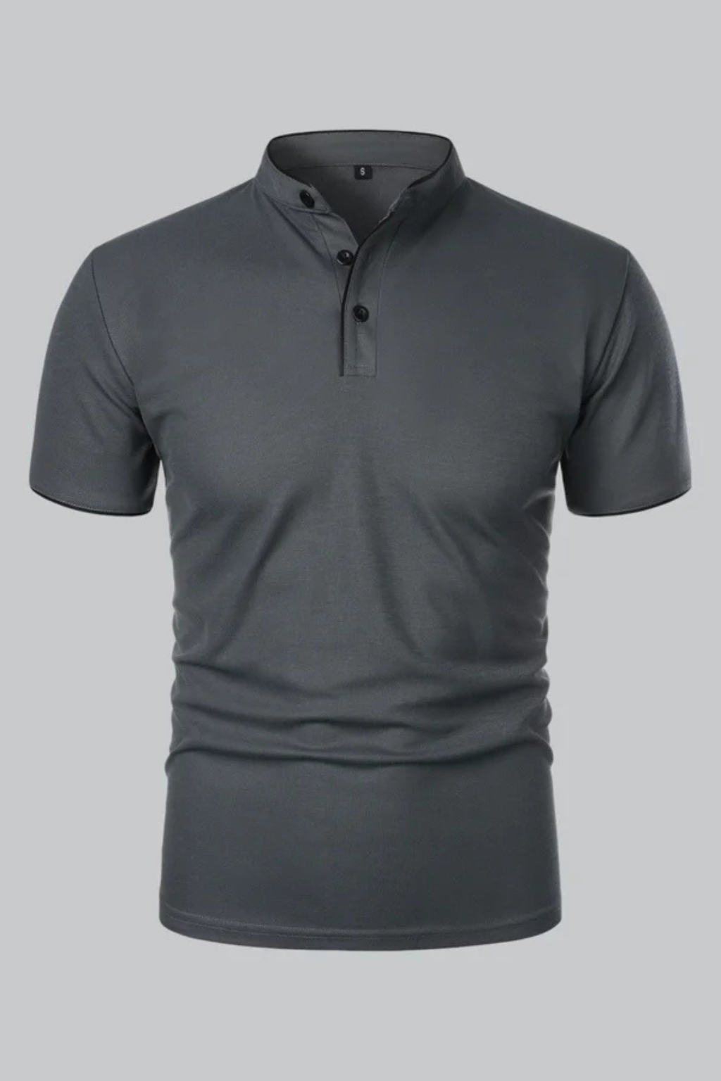Rafferty | Men's Polo Shirt - Collarless Slim Fit Design in Cotton