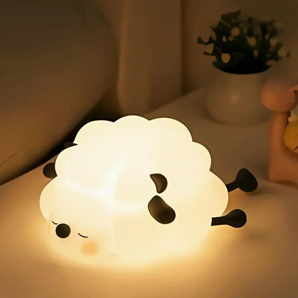 Rechargeable Animal Night Light | Soft-Touch Silicone, 3 Brightness Levels | USB Rechargeable, Auto-Timer for Calm Bedtime