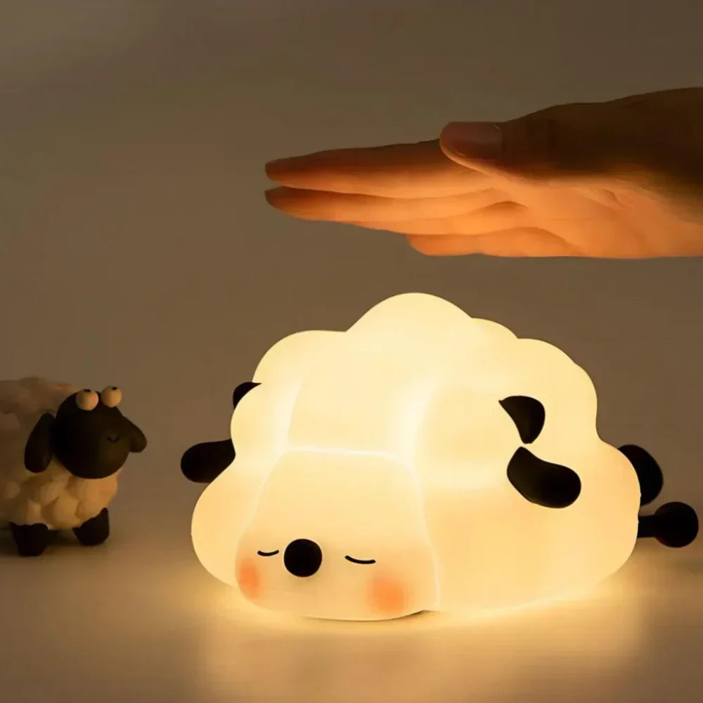 Rechargeable Animal Night Light | Soft-Touch Silicone, 3 Brightness Levels | USB Rechargeable, Auto-Timer for Calm Bedtime