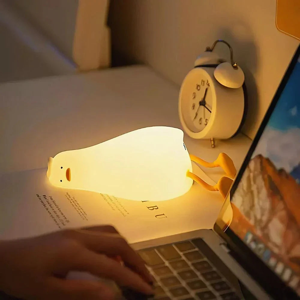 Rechargeable Animal Night Light | Soft-Touch Silicone, 3 Brightness Levels | USB Rechargeable, Auto-Timer for Calm Bedtime