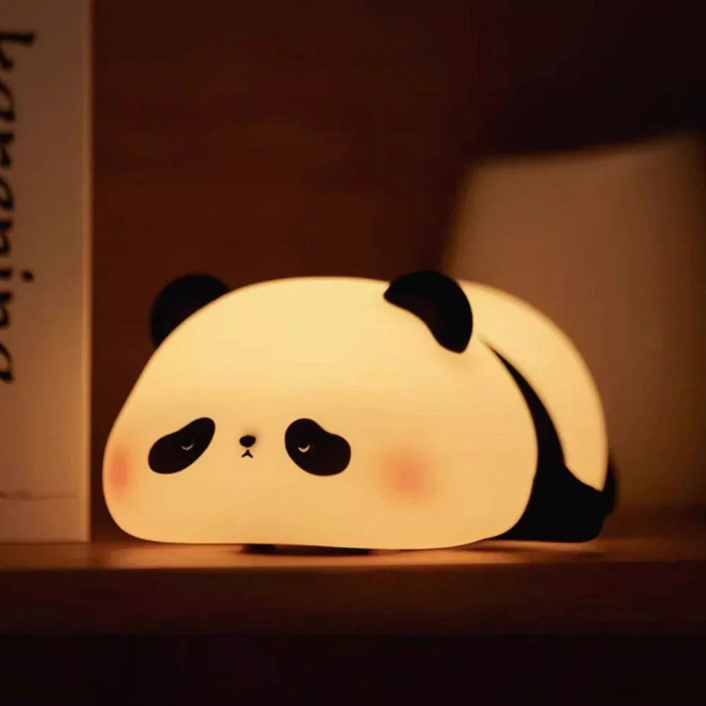 Rechargeable Animal Night Light | Soft-Touch Silicone, 3 Brightness Levels | USB Rechargeable, Auto-Timer for Calm Bedtime