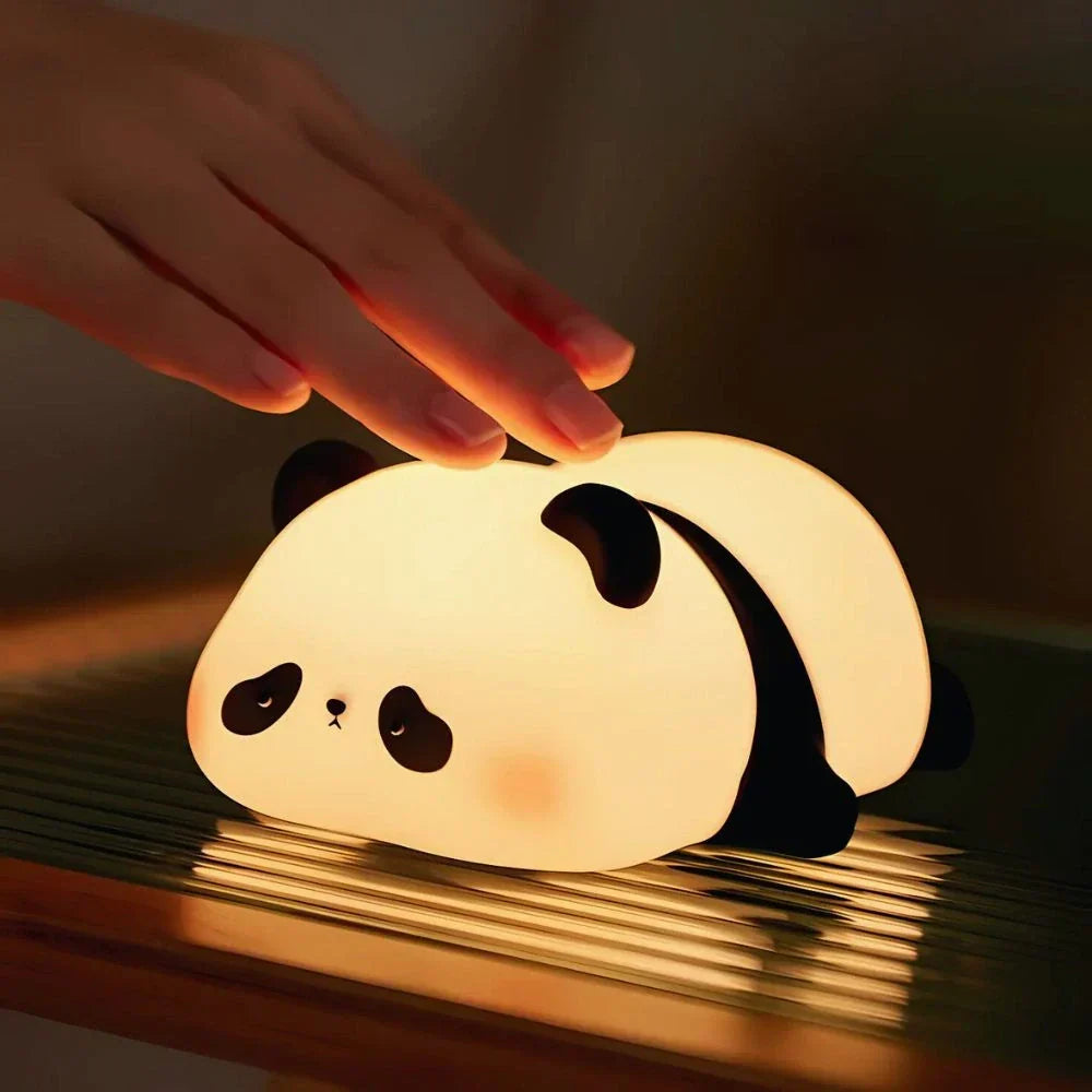 Rechargeable Animal Night Light | Soft-Touch Silicone, 3 Brightness Levels | USB Rechargeable, Auto-Timer for Calm Bedtime