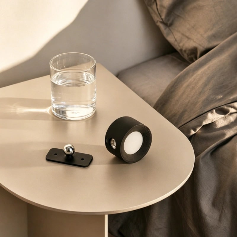 Rechargeable Wall Sconce, Magnetic Ball Joint Mount | Touch or Remote Control, 3 Colours | Cordless LED, No Wiring