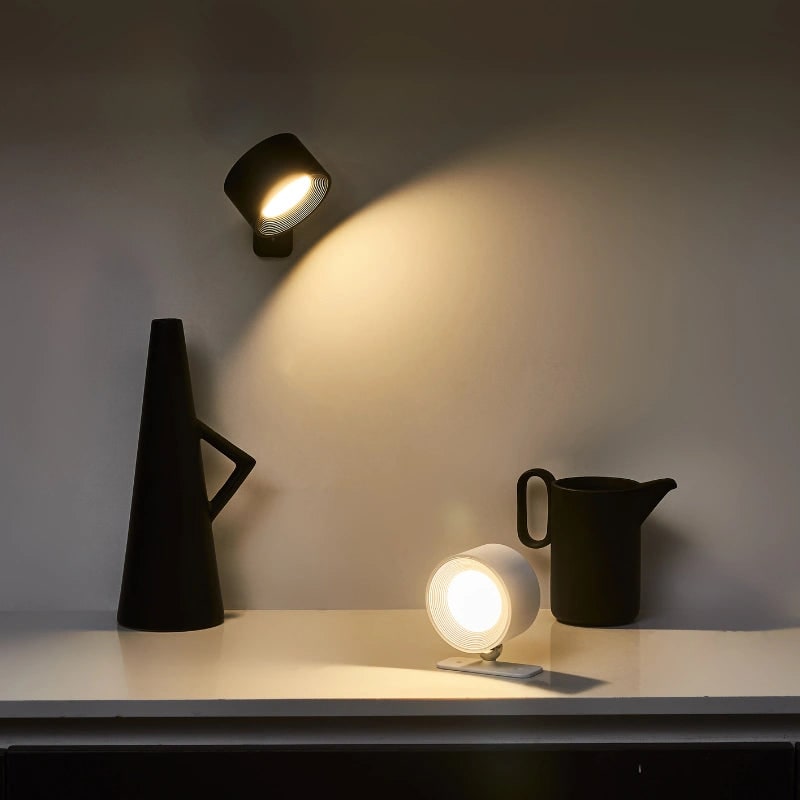 Rechargeable Wall Sconce, Magnetic Ball Joint Mount | Touch or Remote Control, 3 Colours | Cordless LED, No Wiring