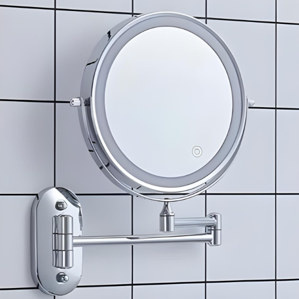 Rechargeable LED Magnifying Makeup Mirror with Adjustable Light 4