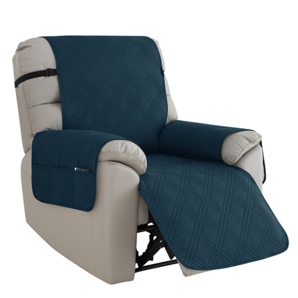 Recliner Chair Cover, Quilted Design, Waterproof Protection, Side Storage Pocket 10