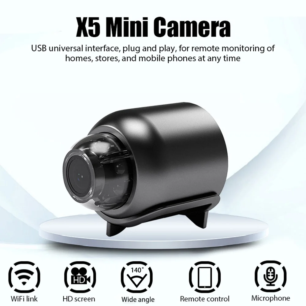 Mini WiFi Camera 1080P HD | Night Vision & 160° Wide Angle Lens | Waterproof, Human Detection, 20-Day Continuous Recording 9