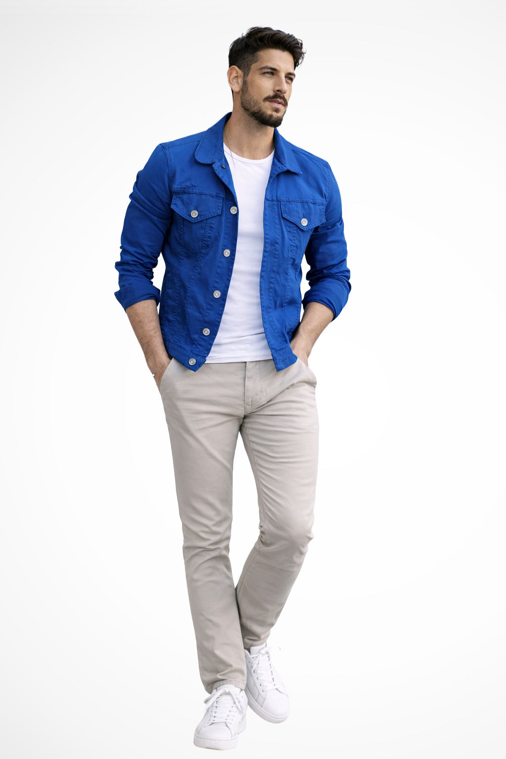 Reece | Men's Jacket – Slim Fit Denim with Structured Design