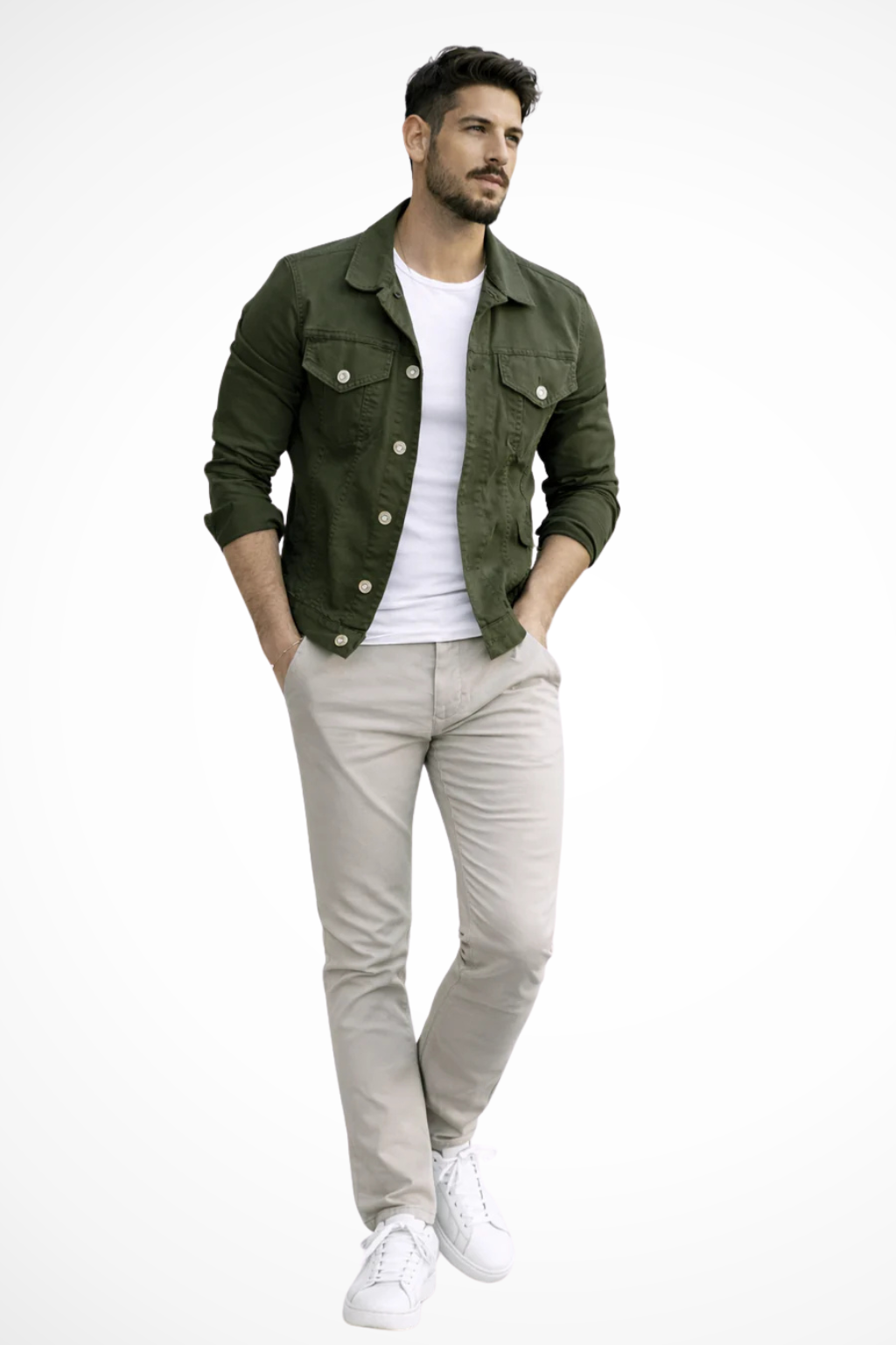 Reece | Men's Jacket – Slim Fit Denim with Structured Design