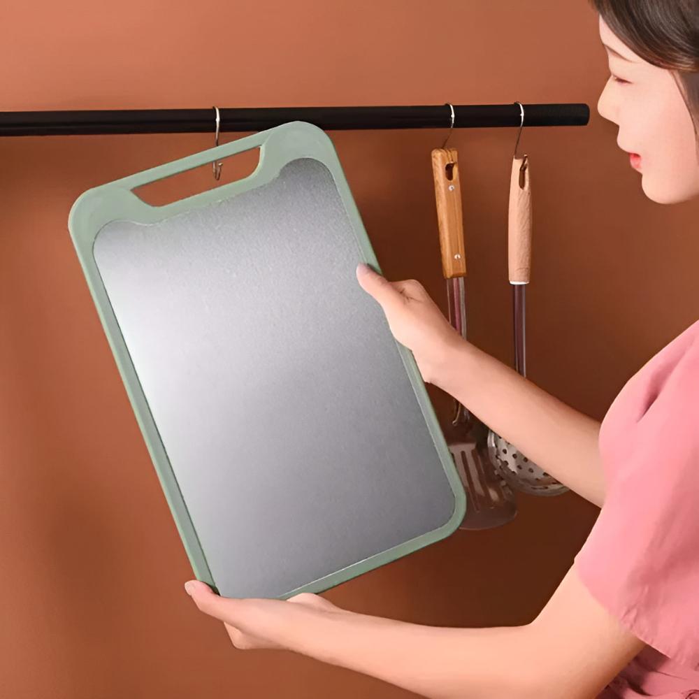 Reversible Cutting Board, Double Sided Surface, Built In Carry Handle, Rectangular Design 5