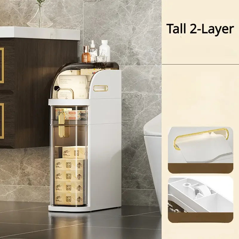 Rolling Bathroom Cabinet 11