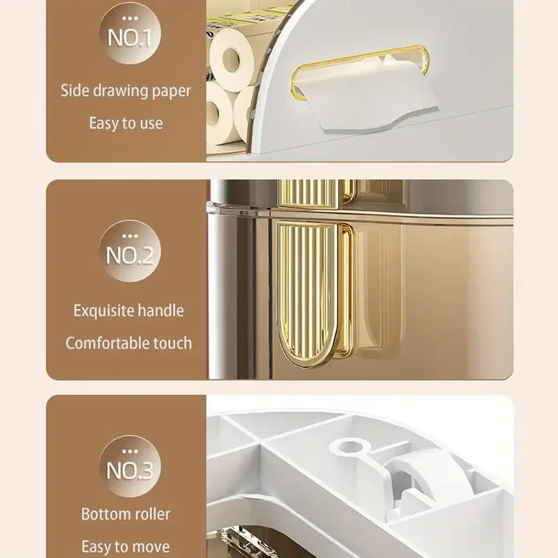 Rolling Bathroom Cabinet 5