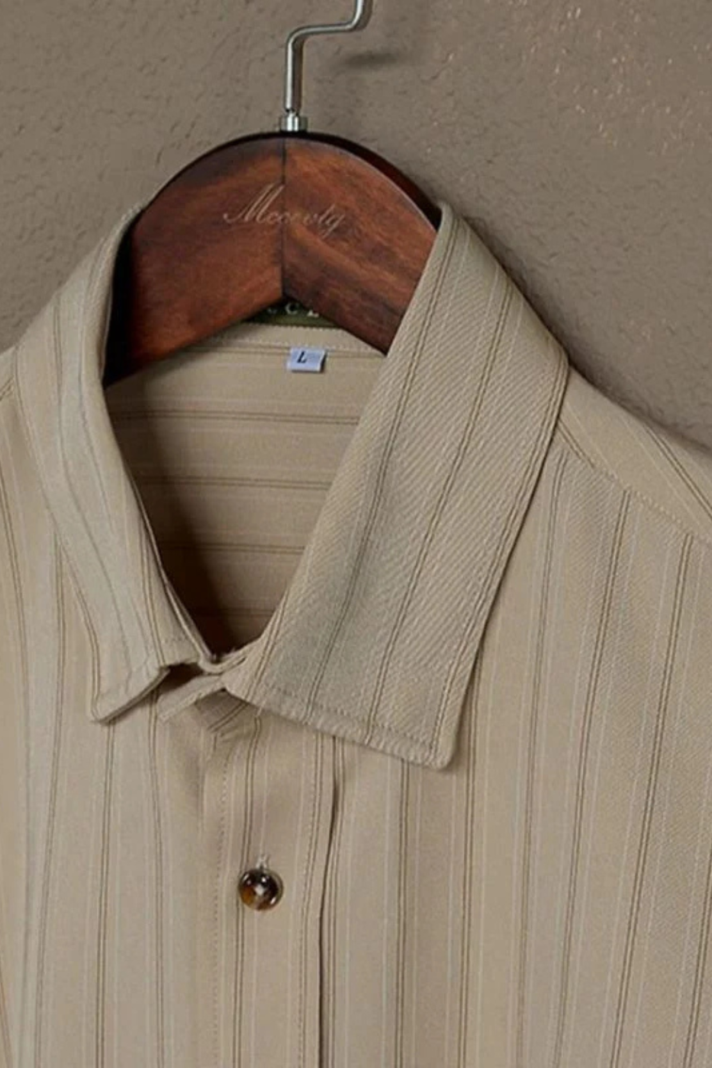 Rupert | Men's Dress Shirt – Striped Long Sleeve Cotton Design 1