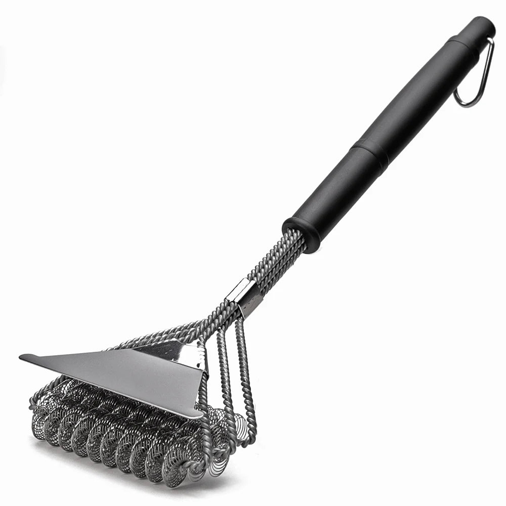 Rust Resistant Stainless Steel Bristle Free BBQ Grill Brush Cleaner 0