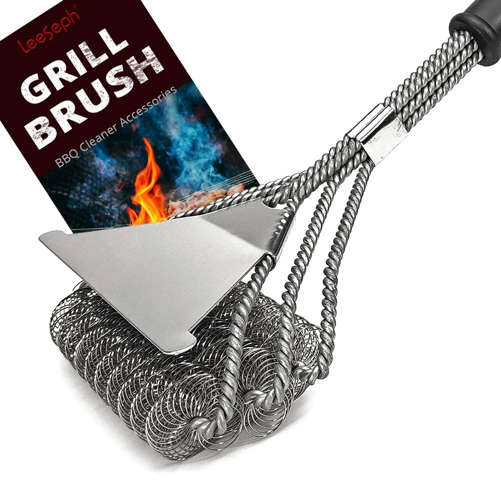 Rust Resistant Stainless Steel Bristle Free BBQ Grill Brush Cleaner 2