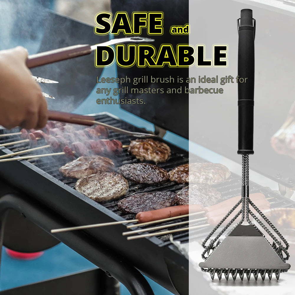 Rust Resistant Stainless Steel Bristle Free BBQ Grill Brush Cleaner 3