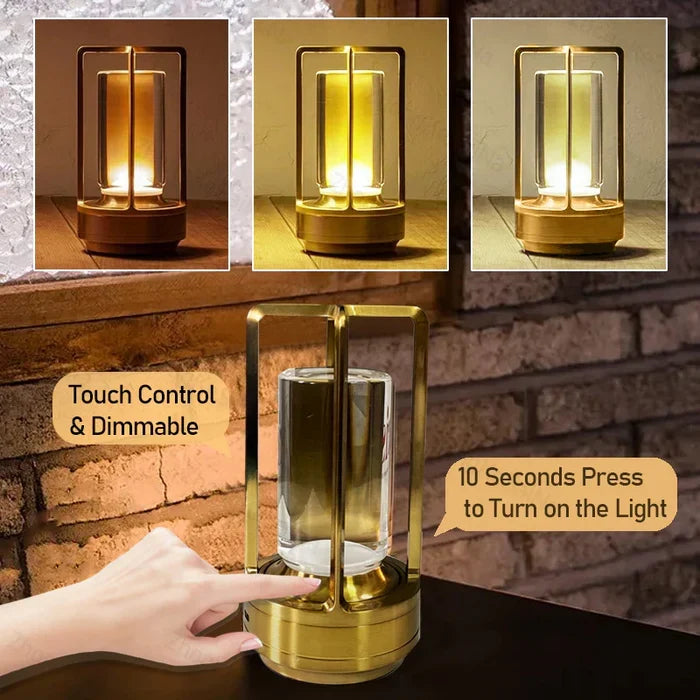 Cordless LED Table Lamp Aluminium 18 x 9 cm | Gold, Silver, Black | Touch Dimmable, 3 Colour Modes, USB-C Rechargeable 11