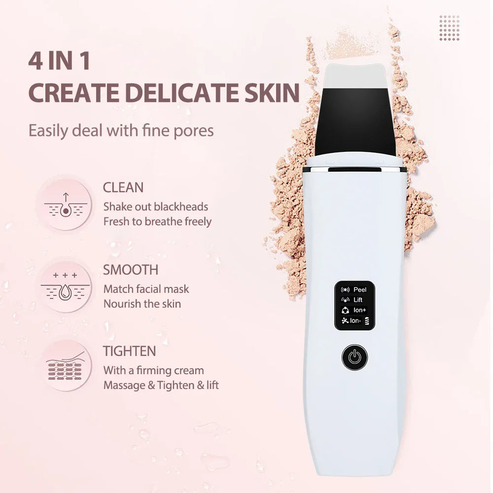 Ultrasonic Skin Lifting Tool | EMS Microcurrent, Ion Therapy & Deep Cleanse | Facial Sculpting Device for Firmer Skin 7