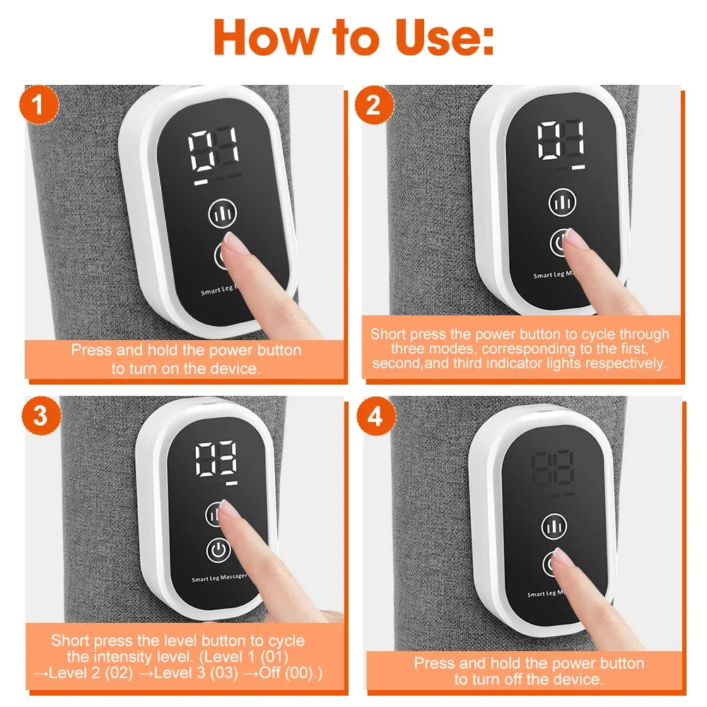 Electric Leg Massager | Wireless Air Compression Wrap