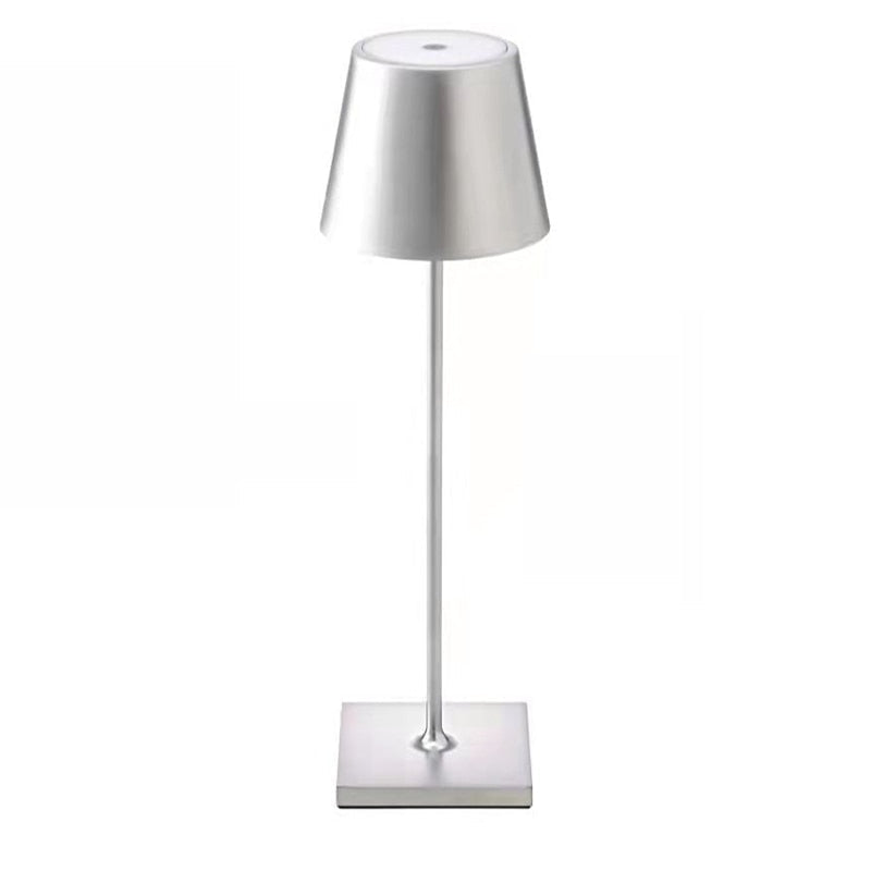 LED Touch Table Lamp with Wireless Charging | 15W Qi Charging Pad, Touch Dimmer | 1200 mAh Rechargeable Battery 8