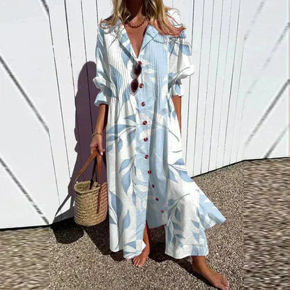 Boho Beach Dresses | Women's V-Neck Layered Skirt - Flowing Style for Summer 4