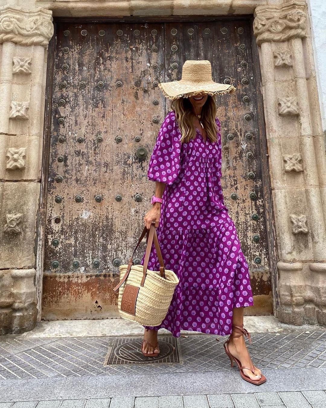 Boho Chic | Women's Maxi Dress with Tiered Skirt - Comfortable Summer Style in Plus Size 3
