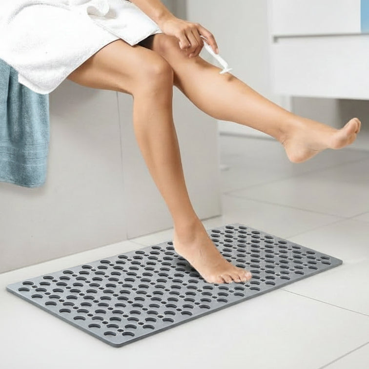 Anti-Slip Shower Mat | Perforated Suction Grip Design